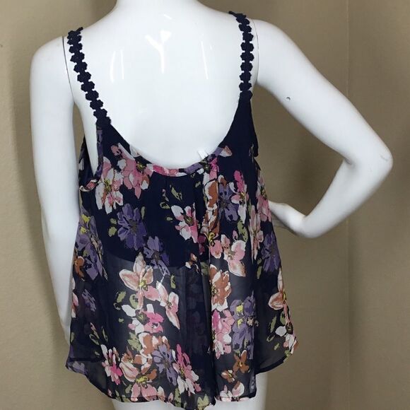 PPLA Sheer Tank Top With Embroidered Detail C3 - Picture 3 of 7